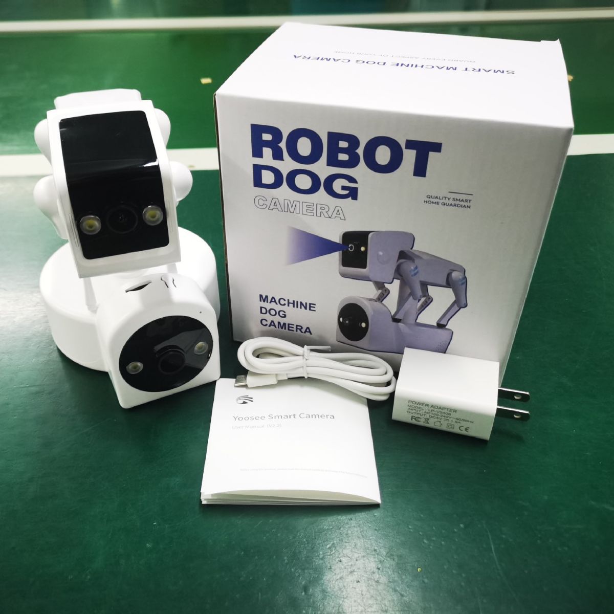Robot Dog Binocular Tracking Monitor Wireless Home And Mobile Phone Remote WIFI HD Night Vision Pt-based Camera 
