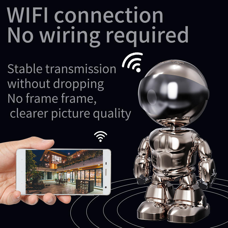 Home Watch Peter Pan HD Infrared Robot Home 360 Degree Wireless WiFi Automatic Tracking Intelligent Surveillance Camera