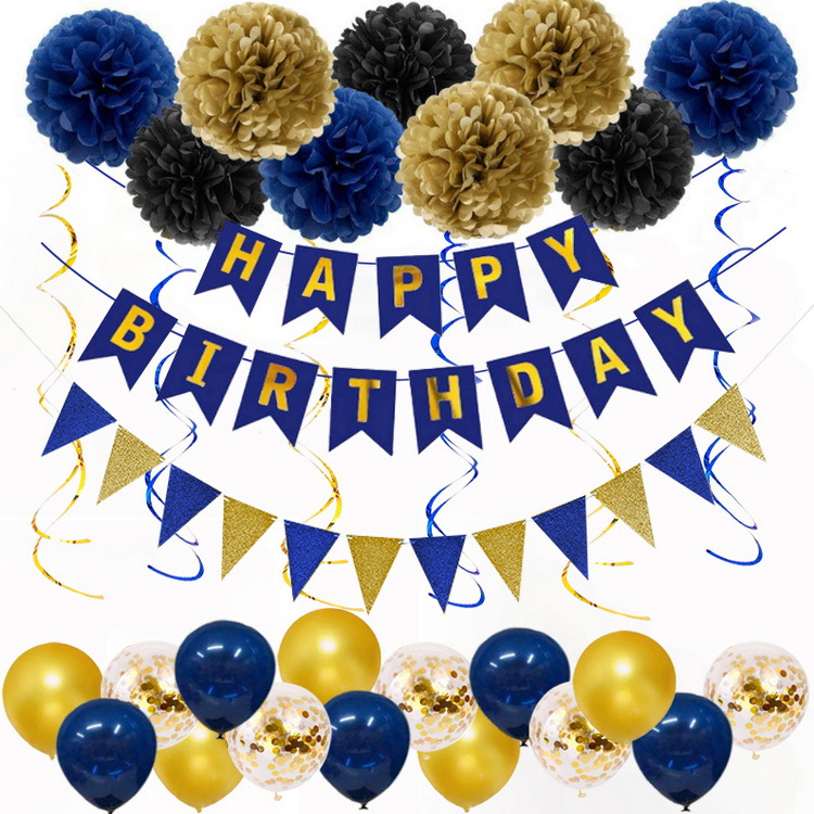 Navy Birthday Party Decoration Balloon Set