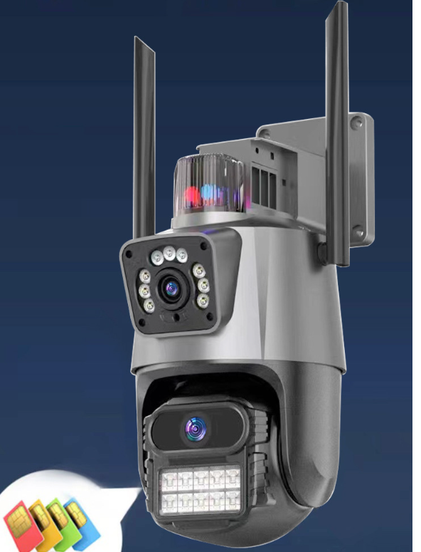 security outdoor camera Dual Lens Outdoor CCTV IP Camera Video Dome PTZ Surveillance Camera yoosee v380pro ICSEE